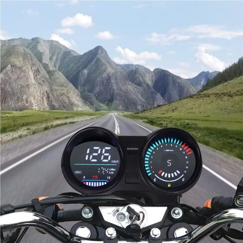 Motorcycle Odometer Digital for TITAN150 CG150 Fan150 Tachometer Digital Dashboard LED Electronics Motorcycle RPM Meter Accessories in Saudi Arabia