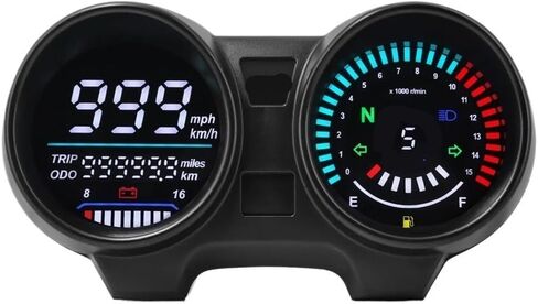 Motorcycle Odometer Digital for TITAN150 CG150 Fan150 Tachometer Digital Dashboard LED Electronics Motorcycle RPM Meter Accessories in Saudi Arabia