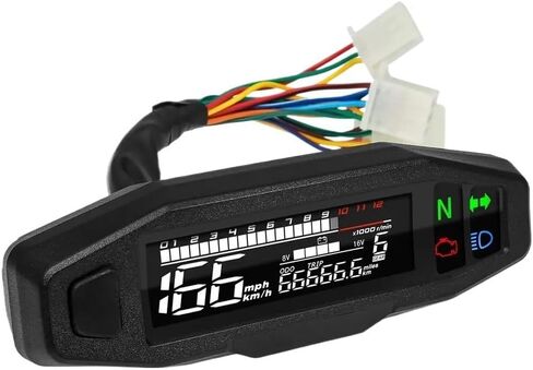 Motorcycle Odometer Digital Universal Motorcycle Tachometer Gauge Tachometer Digital Odometer Meter with Turn Signal Light Indicator in Saudi Arabia