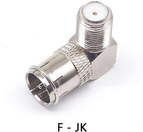F Male to F Female Adapter 90 Degrees F Male to F Female F-J K W F Male to Female Curved 1Pcs in Saudi Arabia