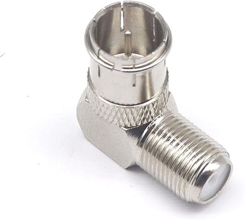 F Male to F Female Adapter 90 Degrees F Male to F Female F-J K W F Male to Female Curved 1Pcs in Saudi Arabia