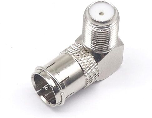 F Male to F Female Adapter 90 Degrees F Male to F Female F-J K W F Male to Female Curved 1Pcs in Saudi Arabia