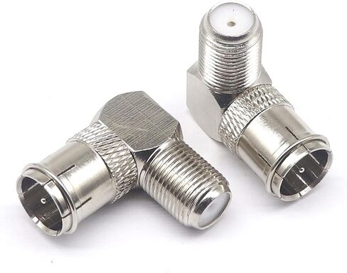 F Male to F Female Adapter 90 Degrees F Male to F Female F-J K W F Male to Female Curved 1Pcs in Saudi Arabia