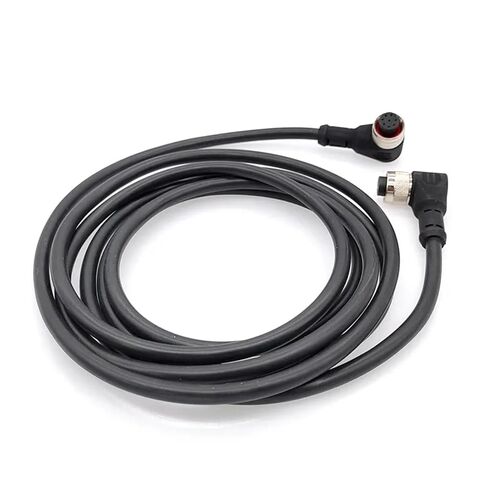 M12 الاستشعار موصل كابل رئيس ذكر أنثى 2 متر سلك 4Pin 5Pin 8Pin 1 قطعة (أخضر) in Kuwait