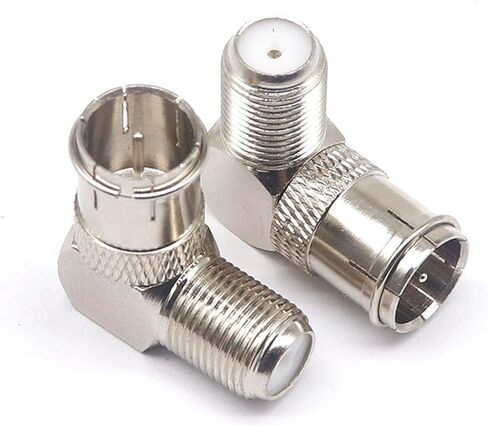 F Male to F Female Adapter 90 Degrees F Male to F Female F-J K W F Male to Female Curved 1Pcs in Saudi Arabia