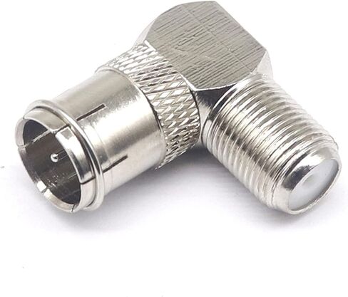 F Male to F Female Adapter 90 Degrees F Male to F Female F-J K W F Male to Female Curved 1Pcs in Saudi Arabia