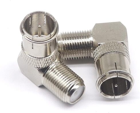 F Male to F Female Adapter 90 Degrees F Male to F Female F-J K W F Male to Female Curved 1Pcs in Saudi Arabia
