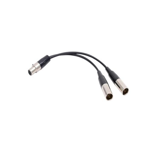 4Pin Mini XLR جاك أنثى إلى كابل ذكر مزدوج 1 قطعة in Saudi Arabia