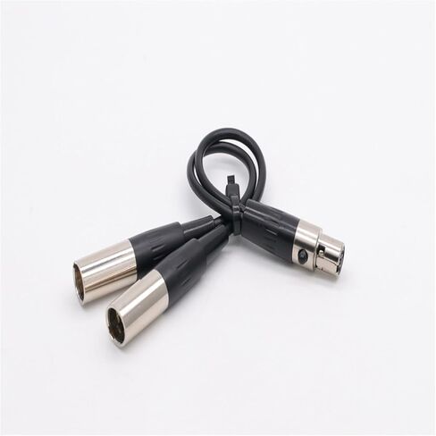 4Pin Mini XLR جاك أنثى إلى كابل ذكر مزدوج 1 قطعة in Saudi Arabia