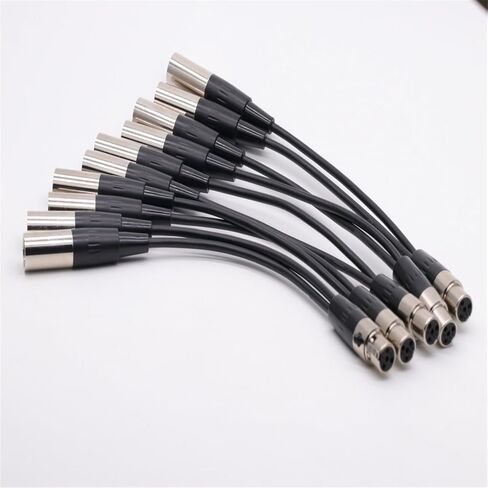 4Pin Mini XLR جاك أنثى إلى كابل ذكر مزدوج 1 قطعة in Saudi Arabia