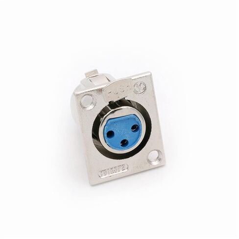 3 Pin X L R Square Panel Mount Push-Type 3 Poles Female Jack Socket Chassis Wire Connector 10Pcs in Saudi Arabia