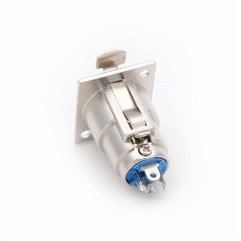 3 Pin X L R Square Panel Mount Push-Type 3 Poles Female Jack Socket Chassis Wire Connector 10Pcs in Saudi Arabia