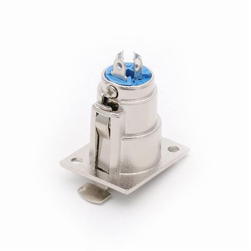 3 Pin X L R Square Panel Mount Push-Type 3 Poles Female Jack Socket Chassis Wire Connector 10Pcs in Saudi Arabia