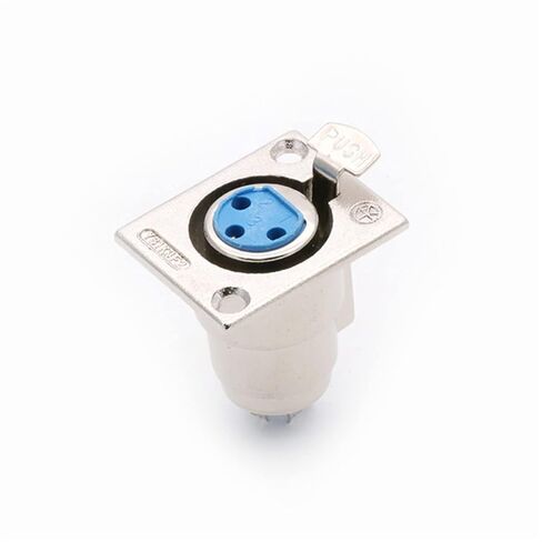 3 Pin X L R Square Panel Mount Push-Type 3 Poles Female Jack Socket Chassis Wire Connector 10Pcs in Saudi Arabia