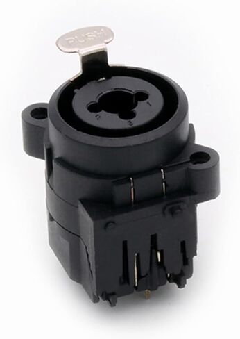 10 قطعة/الوحدة XLR لوحة جبل الهيكل موصل وظيفة مزدوجة أنثى جاك + 7Pin XLR أنثى مقبس متفرع الزاوية اليمنى in Saudi Arabia