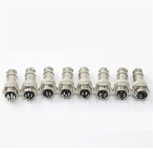 Female and Male of Aviation Connector Diameter 16mm 2/3 /4/5/6/7/8/9 Pins GX16 5Pcs(6 pins Connector) in Saudi Arabia