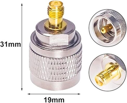 S M A Female to UH F PL259 Male PL259 Connector R F Coax Coaxial Adapter 1Pcs in Saudi Arabia