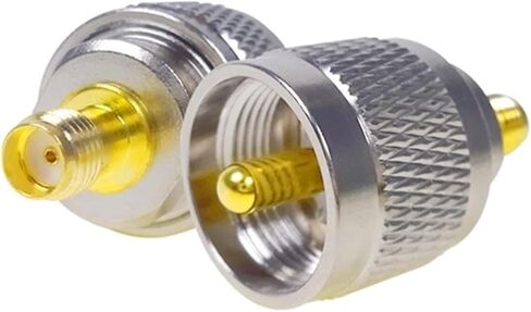 S M A Female to UH F PL259 Male PL259 Connector R F Coax Coaxial Adapter 1Pcs in Saudi Arabia