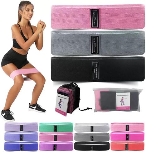 60LB Resistance Bands, [3" W x 30" L] Heavy Duty Exercise Bands with Handles for Home Gym, Strength Training, Physical Therapy, Full Body Workout in Saudi Arabia