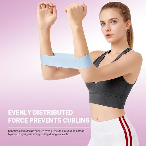 Resistance Bands for Working Out - 2/3/4 Pack Elastic Loop Exercise Band Set 15 25 35 50 lbs, Strength Training Stretching Home Gym Workout Bands for Pilates Yoga Leg Glute Arm Workout for Women Men in Saudi Arabia