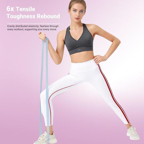 Resistance Bands for Working Out - 2/3/4 Pack Elastic Loop Exercise Band Set 15 25 35 50 lbs, Strength Training Stretching Home Gym Workout Bands for Pilates Yoga Leg Glute Arm Workout for Women Men in Saudi Arabia