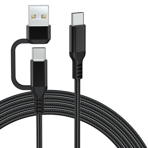 USB A/C to Type C Microphone Cable Cord Compatible with Fifine AmpliGame A6V/ A6T/ AM8/ K688/ A8, HyperX SoloCast, QuadCast 2/S/2 S, Logitech G Yeti GX, TONOR TC30, Elgato Wave 3, Wave Neo Mic 10Ft in Saudi Arabia