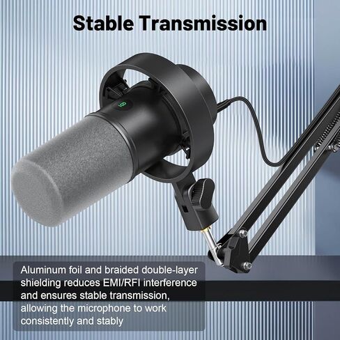 USB A/C to Type C Microphone Cable Cord Compatible with Fifine AmpliGame A6V/ A6T/ AM8/ K688/ A8, HyperX SoloCast, QuadCast 2/S/2 S, Logitech G Yeti GX, TONOR TC30, Elgato Wave 3, Wave Neo Mic 10Ft in Saudi Arabia