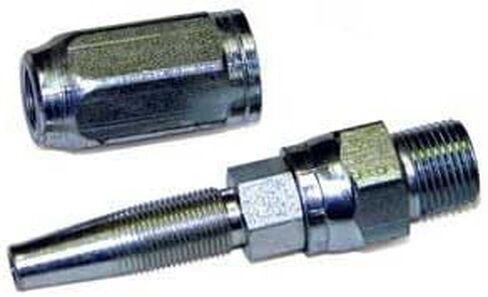 Reusable Hose Repair End for 3/8in Mip X 3/8in ID Single Wire Braided Pressure hose (1) in Saudi Arabia