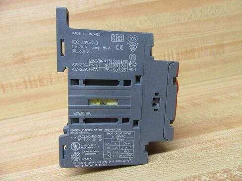 1- ABB OT63E3 80A 3P 600V مفتاح فصل ذو وضعين in Saudi Arabia