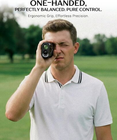 Range Finder Golf 1700 Yards - محدد مدى الجولف مع منحدر، شريط مغناطيسي - تكبير 6.5X، اهتزاز قفل عمود العلم - دقة 0.5 ياردة، محدد المدى بالليزر للجولف، مكتشفات نطاق قابلة لإعادة الشحن in Kuwait