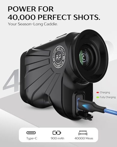 Range Finder Golf 1700 Yards - محدد مدى الجولف مع منحدر، شريط مغناطيسي - تكبير 6.5X، اهتزاز قفل عمود العلم - دقة 0.5 ياردة، محدد المدى بالليزر للجولف، مكتشفات نطاق قابلة لإعادة الشحن in Kuwait