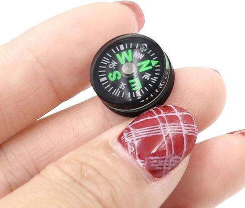 15mm Pocket Survival Button Compass Mini Backpacking Compass for Boating Camping Hiking 5PCS in Saudi Arabia