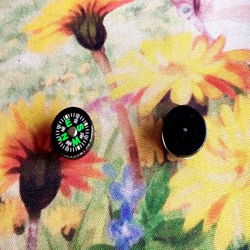 15mm Pocket Survival Button Compass Mini Backpacking Compass for Boating Camping Hiking 5PCS in Saudi Arabia