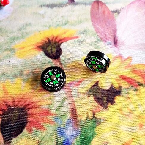 15mm Pocket Survival Button Compass Mini Backpacking Compass for Boating Camping Hiking 5PCS in Saudi Arabia
