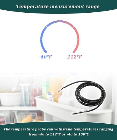 مستشعر درجة الحرارة A99BB-200C يناسب كابل تمديد وحدة التحكم الإلكترونية في درجة الحرارة من سلسلة A421، - نطاق درجة الحرارة من 40 إلى 212 درجة فهرنهايت in Kuwait