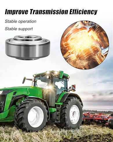 10Pcs 0.64" Bore Bearing Fit for John Deere Case Ford New Holland Gehl Models, Deep Groove Ball Bearing Replace 203KRR2 AN142670 AN281357 JD9214 AA82881 203RRAR10 149261C91 in Saudi Arabia