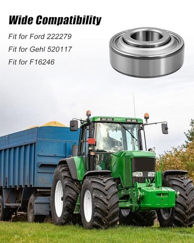 10Pcs 0.64" Bore Bearing Fit for John Deere Case Ford New Holland Gehl Models, Deep Groove Ball Bearing Replace 203KRR2 AN142670 AN281357 JD9214 AA82881 203RRAR10 149261C91 in Saudi Arabia
