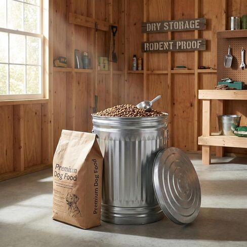 31 Gallon Metal Trash Can, Galvanized Steel Trash Can with Locking Lid – Outdoor & Indoor Heavy-Duty Garbage Can, Rodent & Rust Resistant, Ideal for Yard Waste, Pet Food Storage, and More in Saudi Arabia