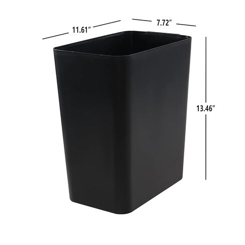 Gainhope 3-Pack 4.5 Gallon Plastic Small Trash Can Wastebasket, Black Garbage Container Bin for Under Desk, Office, Bathroom, Living Room, Classroom in Saudi Arabia