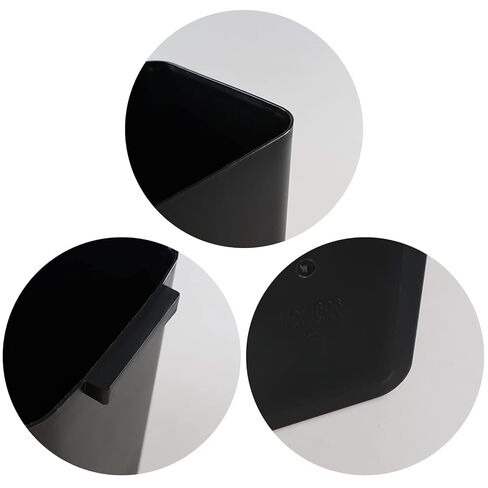 Gainhope 3-Pack 4.5 Gallon Plastic Small Trash Can Wastebasket, Black Garbage Container Bin for Under Desk, Office, Bathroom, Living Room, Classroom in Saudi Arabia