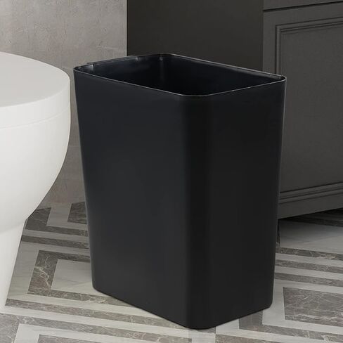 Gainhope 3-Pack 4.5 Gallon Plastic Small Trash Can Wastebasket, Black Garbage Container Bin for Under Desk, Office, Bathroom, Living Room, Classroom in Saudi Arabia