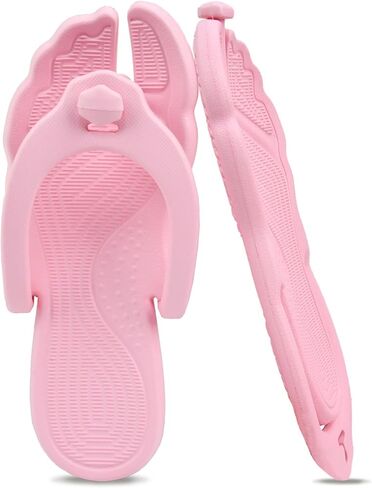 ZOORON Flip Flops for Women Men Shower Shoes Foldable Beach Sandals Travel Slippers for Women Lightweight Non-Slip Quick Drying in Saudi Arabia