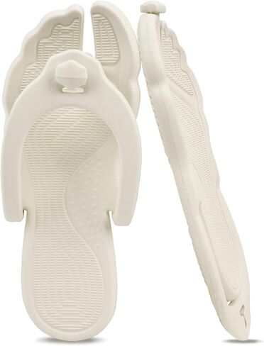 ZOORON Flip Flops for Women Men Travel Slippers Shower Shoes Foldable Bathroom Camp Beach Sandals Lightweight Non-Slip Quick Dry in Kuwait