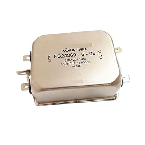 Single-Phase 220V AC Power Filter FS24269-6-06 6A Anti-Interference Purification in Saudi Arabia