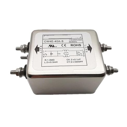 مرشح طاقة أحادي الطور CW4E-40A-S 10A 20A 30A 40A تنقية على مرحلتين تيار متردد 220 فولت (CW3-20A-T 20A) in Saudi Arabia