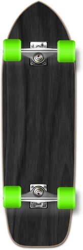 Yocaher Blank/Checker Complete ألواح تزلج للمدرسة القديمة Longboard Cruiser Black Widow Premium 80A شريط قبضة شاحنة ألومنيوم ABEC7 تحمل عجلات تزلج 70 مم (كاملة - المدرسة القديمة - 02 - أسود) in Kuwait