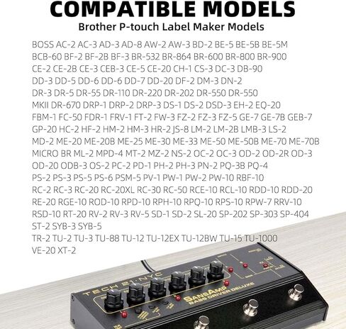 9V AC/DC Power Supply Adapter for Boss, Dunlop, Danelectro, DigiTech, Electro Harmonix, TC Electronic, Zoom Guitar Multi Effects Pedal - Compatible with a Wide Range of Electronic Effects Pedals. in Kuwait