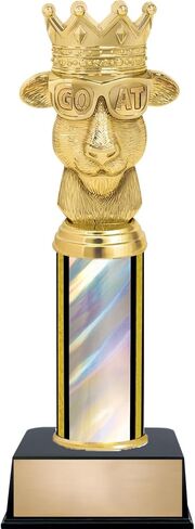 جوائز التاج 11 بوصة G.O.A.T. كأس ​​العمود الفضي الأعظم على الإطلاق - نقش مجاني in Kuwait