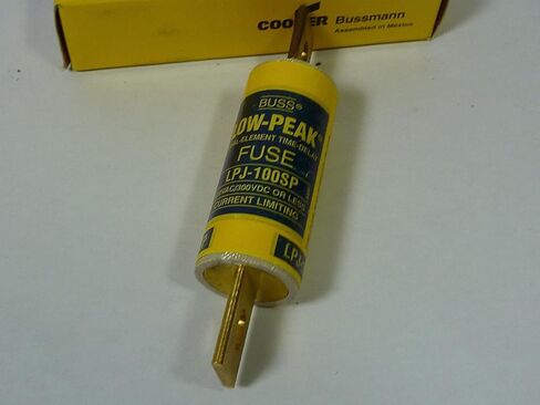Bussmann LPJ-100SP Dual Element Class J Non-Rejection Current-Limiting Time Delay Fuse 100 Amp 600 Volt AC 300 Volt DC Low-Peak in Saudi Arabia