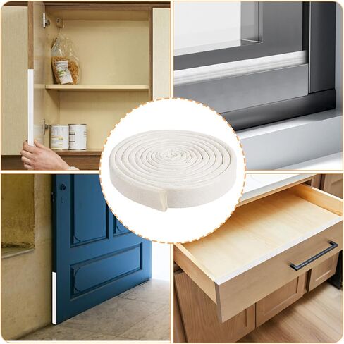 118 Inch Wedge-Shape Window Weather Stripping Door Frame Seal Strip, Self-Adhesive Insulation Foam Anti-Collision Strip Winter Insulation Noise Blocker for Exterior Front Door Frame Window Gap Filler in Saudi Arabia